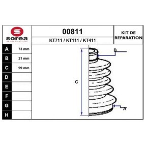 Achetez des Jeu de joint-soufflet, arbre de commande SNRA 00811 à prix pour 9,52 €