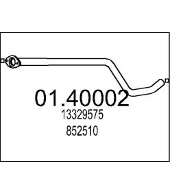 Abgasrohr 01.40002 für CHEVROLET