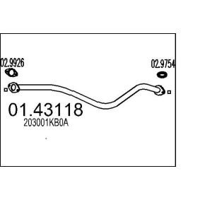Abgasrohr 01.43118