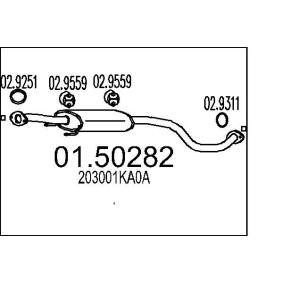 Mittelschalldämpfer 01.50282