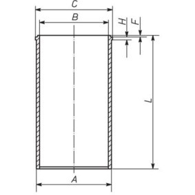 Köp Cylinderfoder av MAHLE ORIGINAL 011 WV 03 00 till det låga priset 767,96 kr