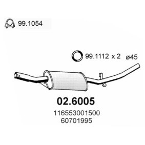 Mittelschalldämpfer 02.6005