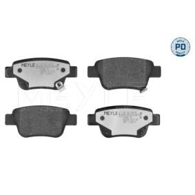 Achetez des Plaquettes de frein MEYLE 025 236 2016/PD à prix pour 28,66 €