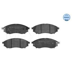 Achetez des Plaquettes de frein MEYLE 025 236 9816/W à prix pour 33,26 €