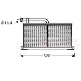 Acquista Scambiatore calore per riscaldamento abitacolo da VAN WEZEL 03006397 a buon mercato per soli 103,71 €