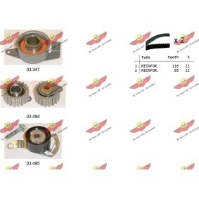 Zahnriemensatz 04.5012 von AUTOKIT günstig für 195,33 € online kaufen