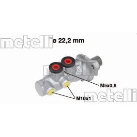 Hauptbremszylinder 05-0692 von METELLI günstig für 93,44 € online kaufen