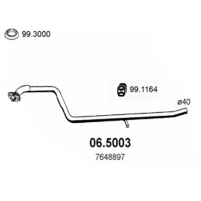 Köp Avgasrör av ASSO 06.5003 till det låga priset 1519,39 kr