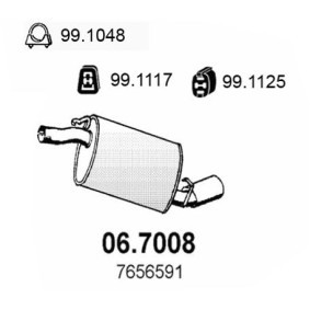 Endschalldämpfer von ASSO 06.7008