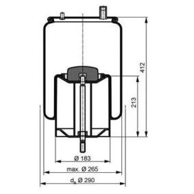 Acquista Soffietto, Sospensione pneumatica da PETERS ENNEPETAL 084.258-71A a buon mercato per soli 158,48 €