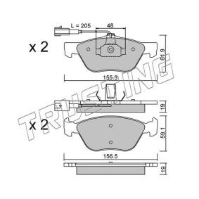 Bremsbeläge 085.0 für DELTA III (844) für 86,04 CHF