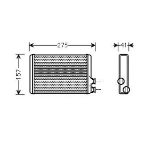 Acquista Radiatore riscaldamento da VAN WEZEL online per C5 III Station Wagon (RW_) a prezzi moderati