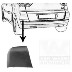 Zierleiste, Stoßstange von VAN WEZEL für C4 Picasso I (UD_) günstig online kaufen