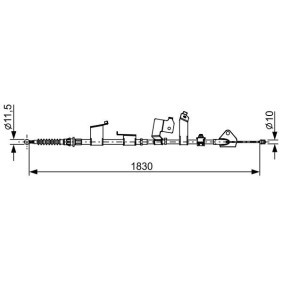 Handbremsseil für TOYOTA von BOSCH