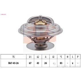 SUZUKI Kühlwasserthermostat von EPS