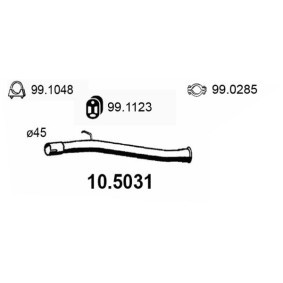 Acquista Tubo gas scarico da ASSO 10.5031 a buon mercato per soli 80,51 €