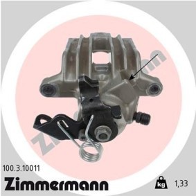 Kjøp Bremsecaliper av ZIMMERMANN 100.3.10011 til den lave prisen 1195,14 NOK