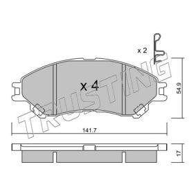 Acquista Kit pastiglie freni da TRUSTING 1012.0 a buon mercato per soli 72,79 €