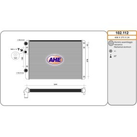 Achetez des Radiateur du moteur AHE 102.112 à prix pour 68,89 €