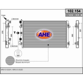 Achetez des Radiateur du moteur AHE 102.154 à prix pour 144,65 €