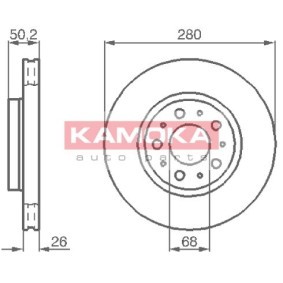 Bremsscheibe 1031210 für VOLVO