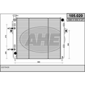 Achetez des Radiateur du moteur AHE 105.020 à prix pour 208,51 €
