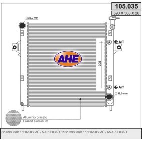Achetez des Radiateur du moteur AHE 105.035 à prix pour 151,96 €