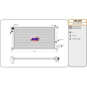 Achetez des Radiateur du moteur AHE 106.055 à prix pour 170,39 €