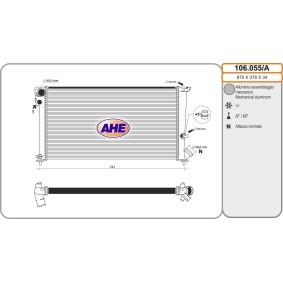Achetez des Radiateur du moteur AHE 106.055/A à prix pour 124,76 €