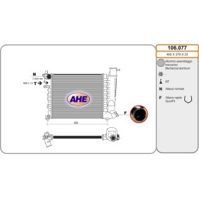 Achetez des Radiateur du moteur AHE 106.077 à prix pour 103,59 €