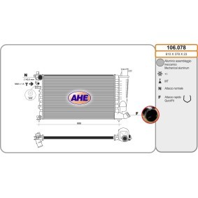 Achetez des Radiateur du moteur AHE 106.078 à prix pour 120,64 €