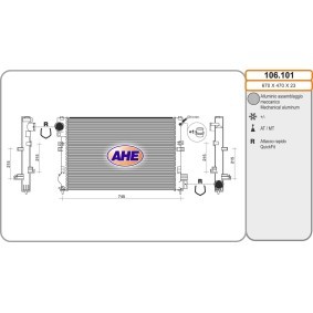Acquista Radiatore motore da AHE 106.101 a buon mercato per soli 87,42 €