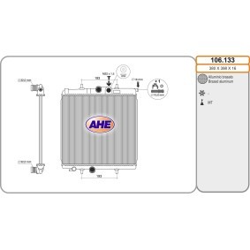Achetez des Radiateur du moteur AHE 106.133 à prix pour 121,22 €