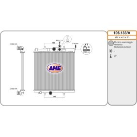 Achetez des Radiateur du moteur AHE 106.133/A à prix pour 87,85 €