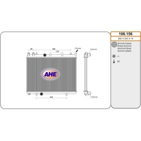 Achetez des Radiateur du moteur AHE 106.156 à prix pour 93,50 €