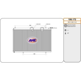 Acquista Radiatore motore da AHE 106.172 a buon mercato per soli 170,48 €