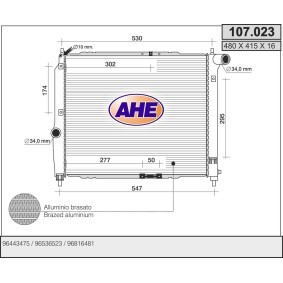 Acquista Radiatore motore da AHE 107.023 a buon mercato per soli 81,03 €