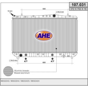 Acquista Radiatore motore da AHE 107.031 a buon mercato per soli 121,46 €