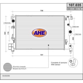 Acquista Radiatore motore da AHE 107.035 a buon mercato per soli 178,72 €