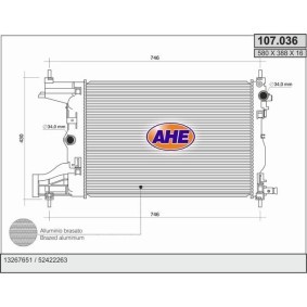 Acquista Radiatore motore da AHE 107.036 a buon mercato per soli 198,41 €
