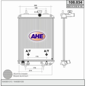 Acquista Radiatore motore da AHE 108.034 a buon mercato per soli 160,85 €