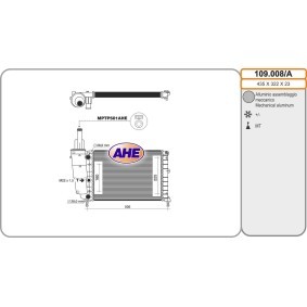 Acquista Radiatore motore da AHE 109.008/A a buon mercato per soli 90,24 €