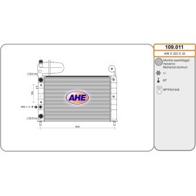 Acquista Radiatore motore da AHE 109.011 a buon mercato per soli 103,15 €