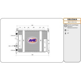 Acquista Radiatore motore da AHE 109.034/A a buon mercato per soli 86,25 €