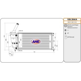 Acquista Radiatore motore da AHE 109.304/A a buon mercato per soli 123,37 €
