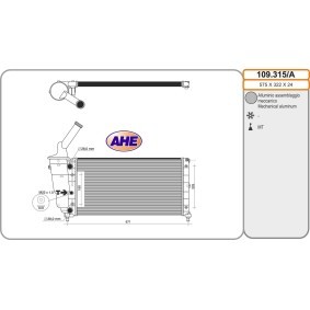 Acquista Radiatore motore da AHE 109.315/A a buon mercato per soli 113,46 €