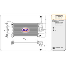 Acquista Radiatore motore da AHE 109.360/A a buon mercato per soli 124,01 €