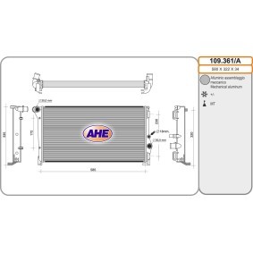 Acquista Radiatore motore da AHE 109.361/A a buon mercato per soli 114,41 €