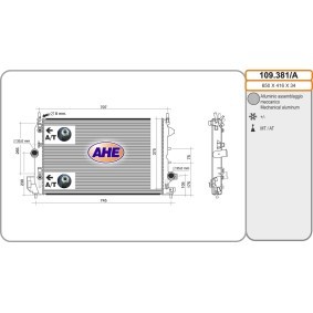 Acquista Radiatore motore da AHE 109.381/A a buon mercato per soli 171,87 €