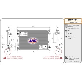 Acquista Radiatore motore da AHE 109.410/A a buon mercato per soli 146,01 €